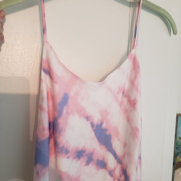 NWT Astr The Label Bias High Neck Midi Dress - Tie Dye Print - Picture 7 of 7